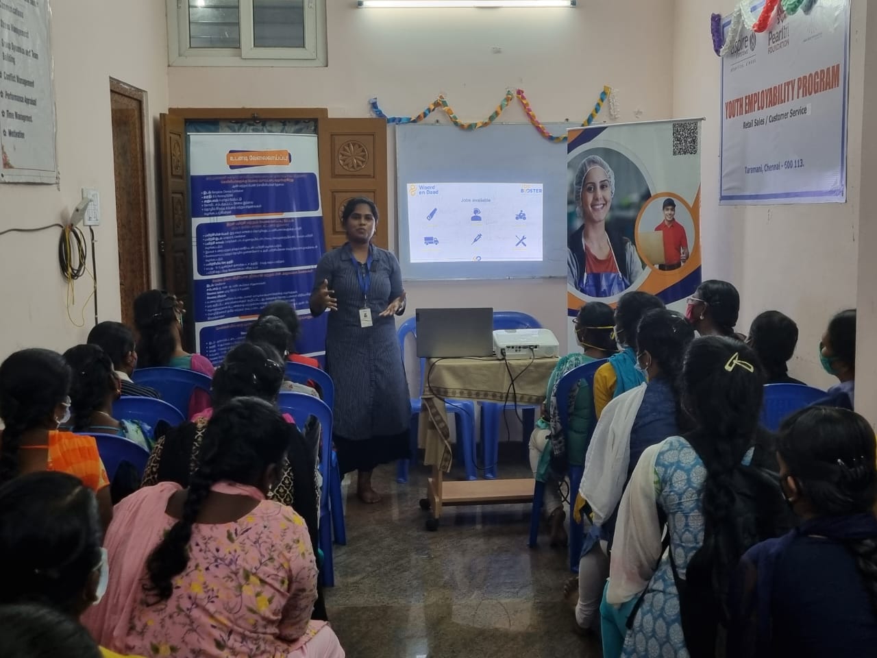 An employability training session facilitated by JBI, preparing candidates for workforce opportunities and career success.
